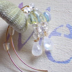 Under the sea Glass Earrings 3枚目の画像