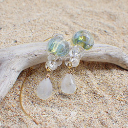 Under the sea Glass Earrings 6枚目の画像