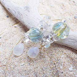 Under the sea Glass Earrings 7枚目の画像