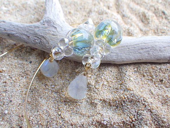 Under the sea Glass Earrings 9枚目の画像