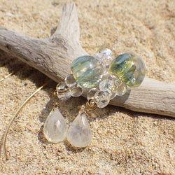 Under the sea Glass Earrings 10枚目の画像