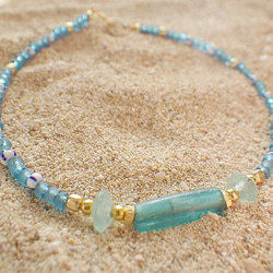 Roman glass seed beads bracelet ＊14kgf＊ 3枚目の画像