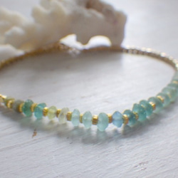 ☆再販☆Sea Roman Glass Bracelet *14kgf* 3枚目の画像