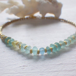 ☆再販☆Sea Roman Glass Bracelet *14kgf* 5枚目の画像