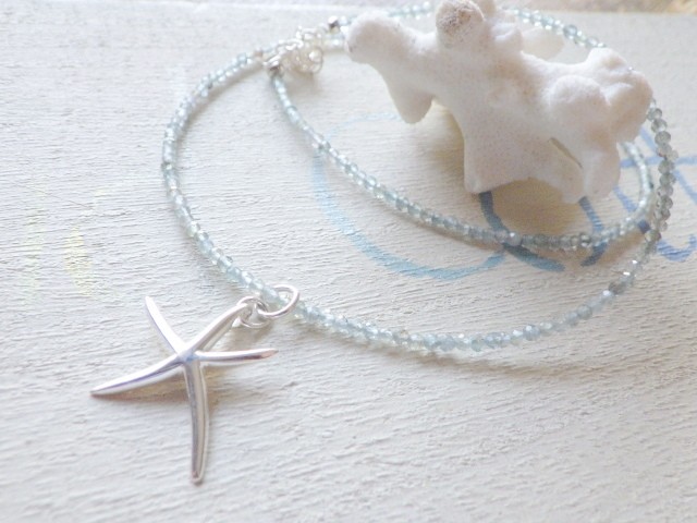 Starfish Seaside Necklace sv925 アパタイト