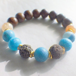 アロマブレス☆Lava Stone Essential Oil Diffuser Bracelet 3枚目の画像
