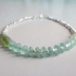 【sv925】Sea Ombre Roman Glass Bracelet ＊カレンシルバー 1枚目の画像