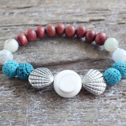 Ocean Shell Aroma Diffuser Bracelet☆シヴァシェルのアロマブレス 2枚目の画像