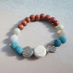 Ocean Shell Aroma Diffuser Bracelet☆シヴァシェルのアロマブレス 5枚目の画像