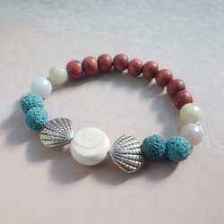 Ocean Shell Aroma Diffuser Bracelet☆シヴァシェルのアロマブレス 6枚目の画像