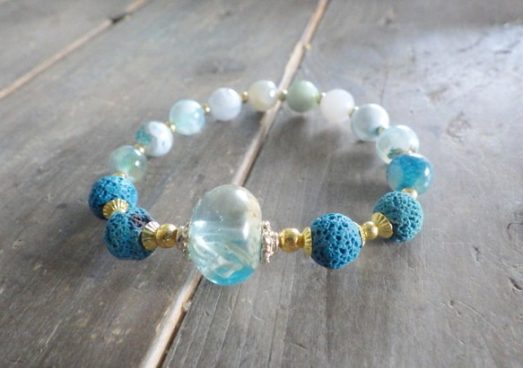 ＊Sandy Beach＊Essential Oil Diffuser Bracelet 4枚目の画像