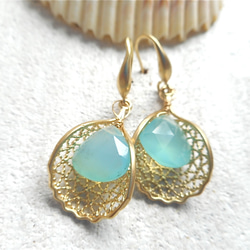 Sea fan with Aqua Chalcedony 2枚目の画像