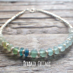 ☆再販☆Sea Roman Glass Bracelet *14kgf* 3枚目の画像