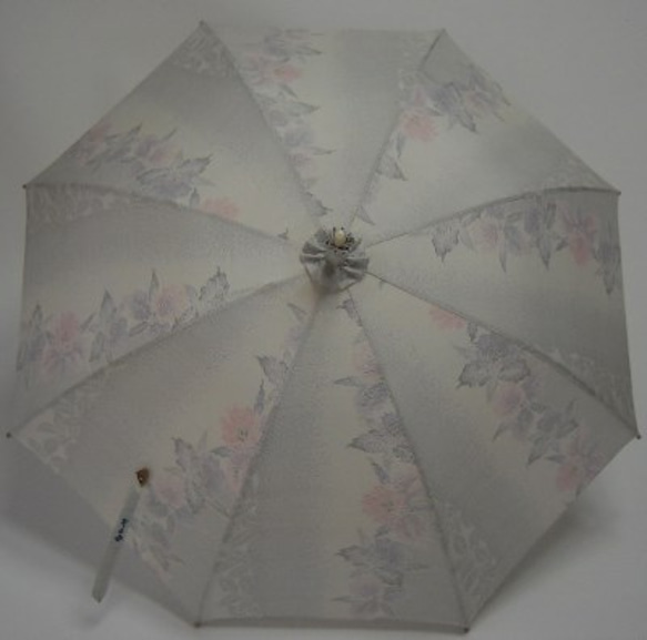 大島紬の日傘　「華の調べ」 2枚目の画像