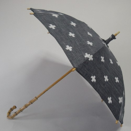 久留米絣  日傘  ハンドメイド  50cm 久留米絣 日傘 ハンドメイド 50cm