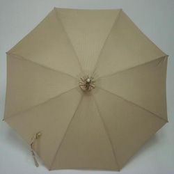 結城紬の日傘「麦の秋」 2枚目の画像