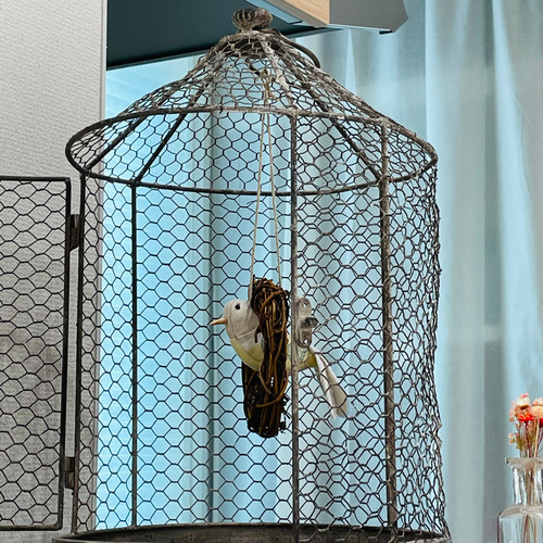 ⚮̈ミナペルホネン生地使用⚮̈小鳥の置き物 オブジェ③ その他置物 un