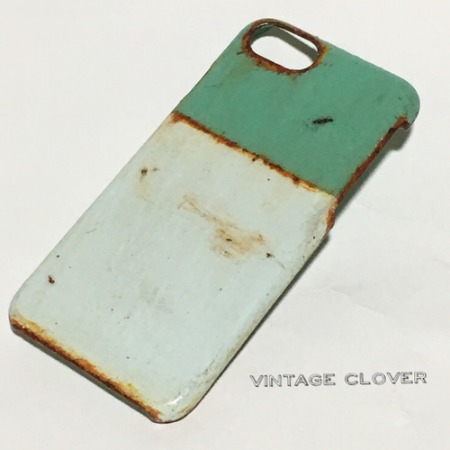 サビ塗装ミントカフェiPhone6/6s/7/8対応ケース/オーダー iPhoneケース 