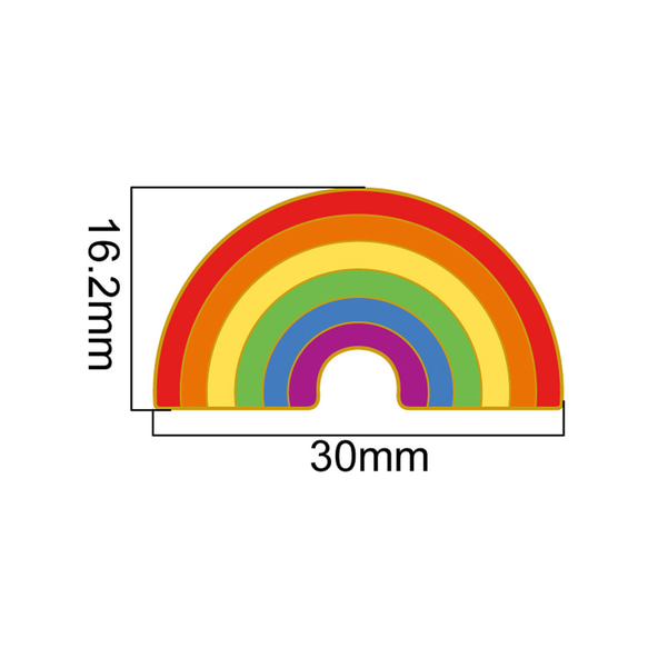 LGBTQ LGBT プライド レインボー エナメル ピン バッジ 5枚目の画像