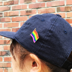 LGBTQ LGBT プライド レインボーフラッグ エナメル ピン バッジ 1枚目の画像