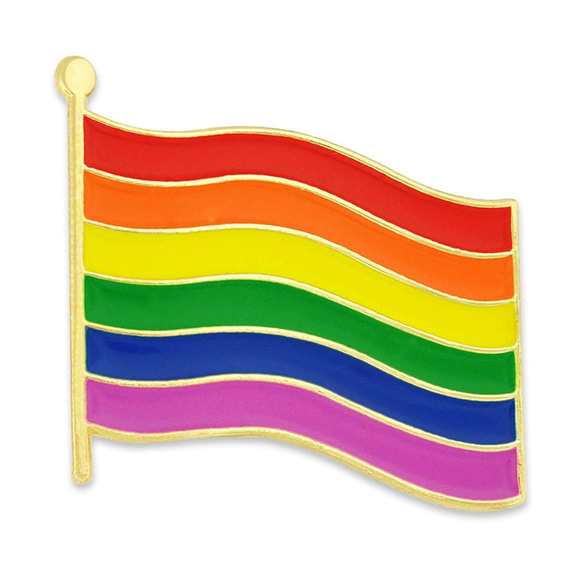 LGBTQ LGBT プライド レインボーフラッグ エナメル ピン バッジ 3枚目の画像