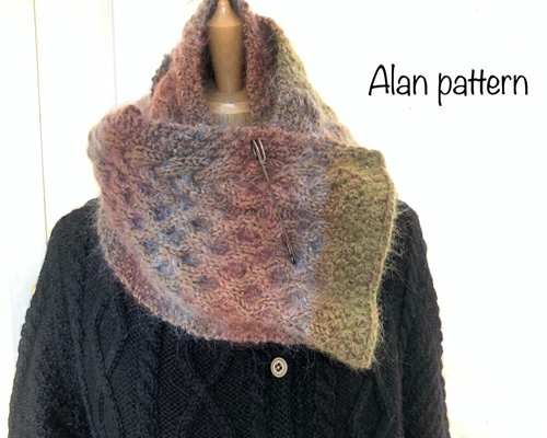 ALAN SANDER 幾何学模様マフラー ALAN SANDER 幾何学模様マフラー ALAN SANDER 幾何学模様マフラー