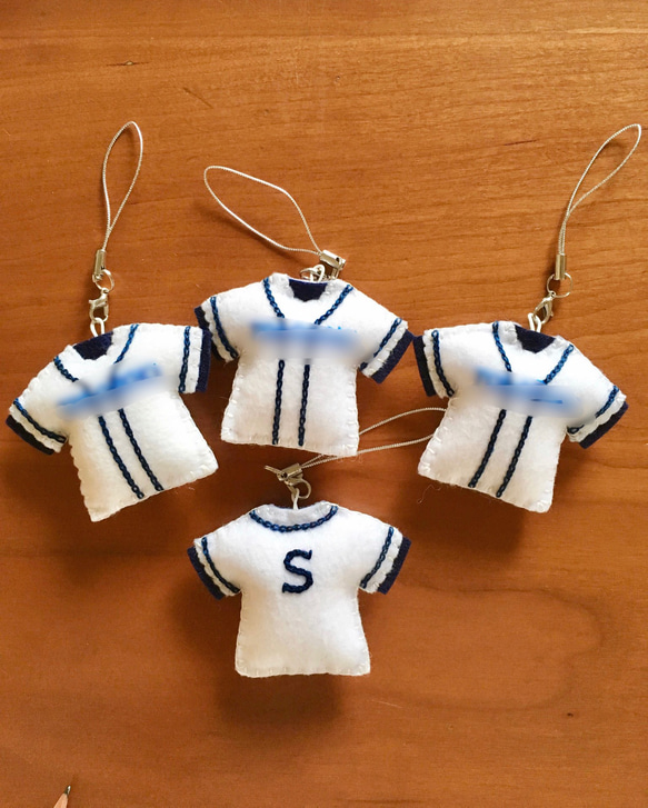 フェルト野球ユニフォームのキット【刺しゅうなし】 キット にー
