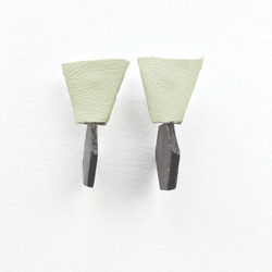 Sonniewing Geometric Leather Earrings Adjustable Angle（925スターリング 2枚目の画像