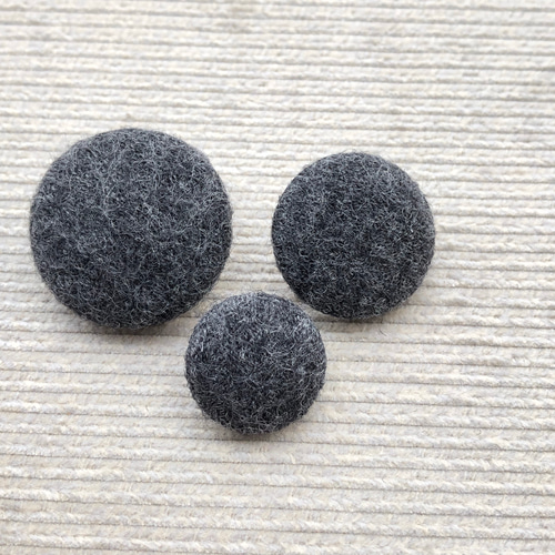 圧縮ウールくるみボタン チャコールグレー ボタン crimp 通販 6475987