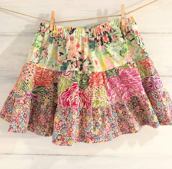 Liberty Skirt 90cm リバティ生地 スカート 2枚目の画像