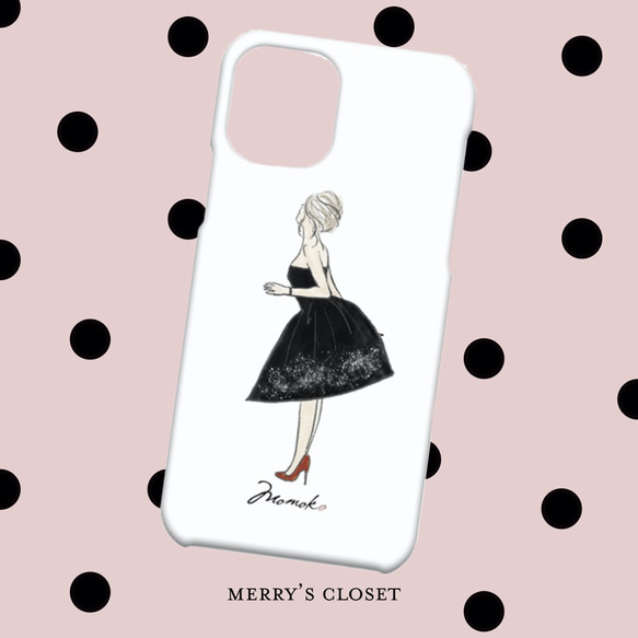 〜MERRY'S CLOSET〜選べるドレスデザイン♡スマホケース│名入れ可・iPhonケース 2枚目の画像