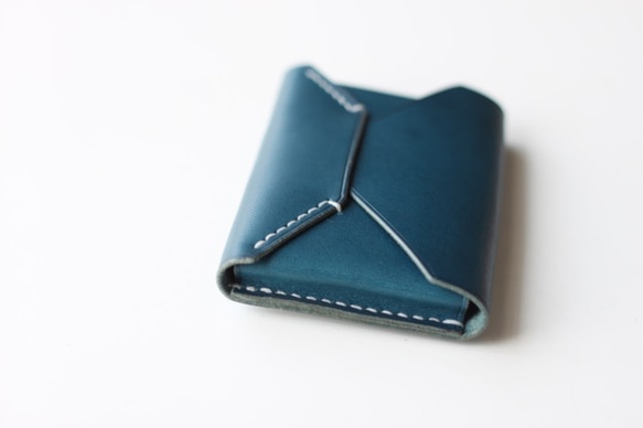 封筒型カードケース　bela（ベーラ）ブルー 3枚目の画像