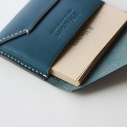 封筒型カードケース　bela（ベーラ）ブルー 4枚目の画像