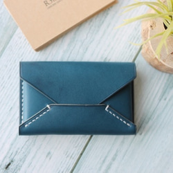 封筒型カードケース　bela（ベーラ）ブルー 10枚目の画像