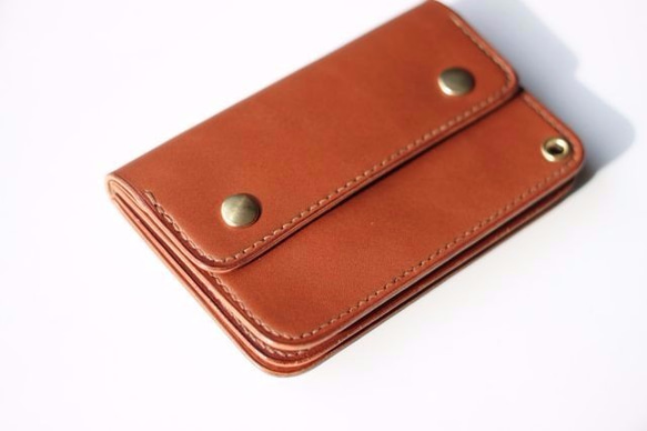 SHORT TRUCKER WALLET　ブラウン 2枚目の画像