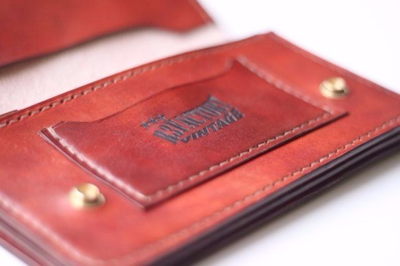 old trucker wallet『R3FACTORY VINTAGE』ヴィンテージ,アンティーク,手染め 4枚目の画像