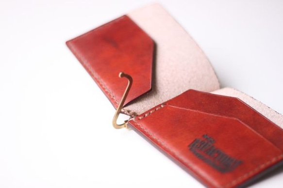 【送料無料】money clip purse 『R3FACTORY VINTAGE』札ばさみ,２つ折り,アンティーク 6枚目の画像