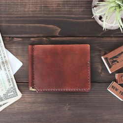 【送料無料】money clip purse 『R3FACTORY VINTAGE』札ばさみ,２つ折り,アンティーク 10枚目の画像