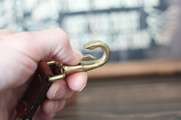 brass ring key holder 『R3FACTORY VINTAGE』キーホルダー, ヴィンテージ 7枚目の画像