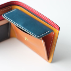 【限定品】クレイジーパターン　２つ折り財布ショートウォレット 10枚目の画像