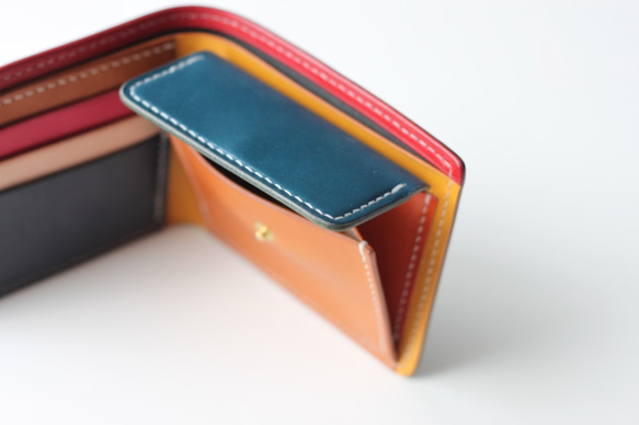 【限定品】クレイジーパターン　２つ折り財布ショートウォレット 10枚目の画像