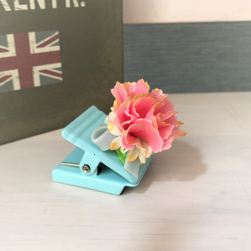 ギフト＊マグネットクリップ カーネーション マグネット Elegance Clay