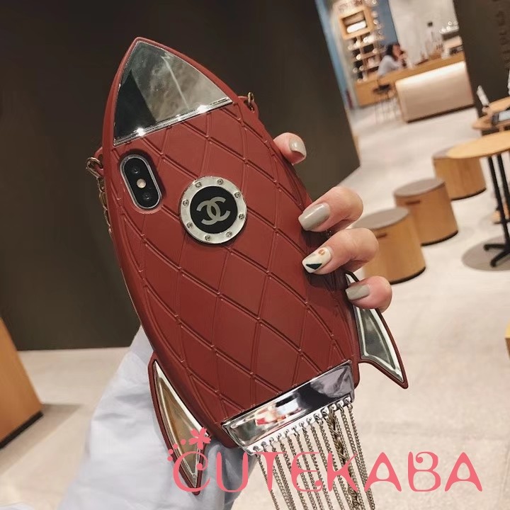 シャネルロケットiPhoneケース シャネルパロディ iPhonexs ケース