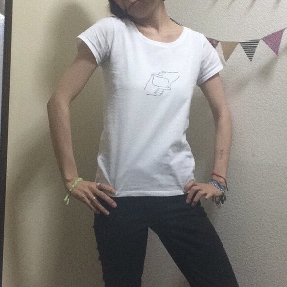 【掌ファインダー】Tシャツ（size:S）/aroshka←fab. 3枚目の画像