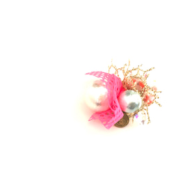 【新作】大きなパールとポンポンのイヤリング「fil bijou」AFP-SL022(イヤリング) 3枚目の画像