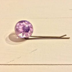 スターフラワーの一粒ヘアピン lavender 2枚目の画像