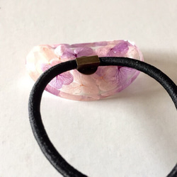 紫陽花oval髮圈 pinklavender 第3張的照片