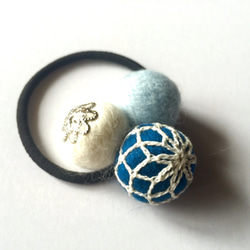 ♡風船ヘアゴムorブローチ 海の生き物 ヘアゴム/ブローチ/キーホルダー/マグネット【水族館