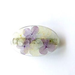 紫陽花バレッタ  sherbet color 1枚目の画像