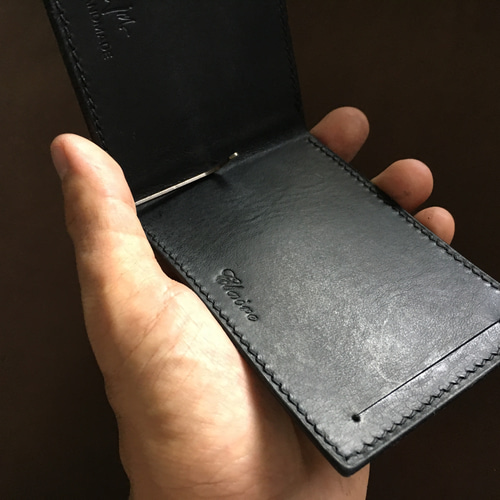 JM-C1ハンドメイドマネークリップイタリアンワックスドベジタブル